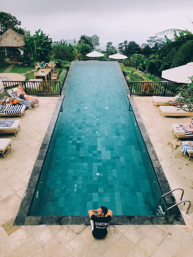 best places to take pictures in bali is at your Resort like this one at Munduk moding
