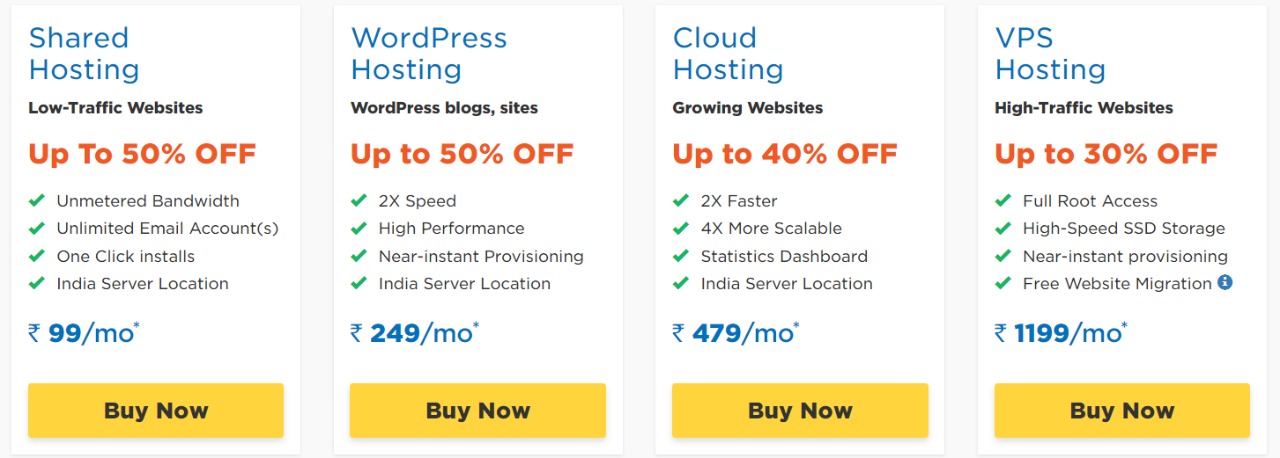 Bluehost india