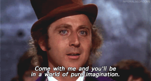 Image result for world of pure imagination gif