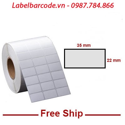 Bán giấy in mã vạch 3 tem 35x22 giá rẻ tại Hà Nội