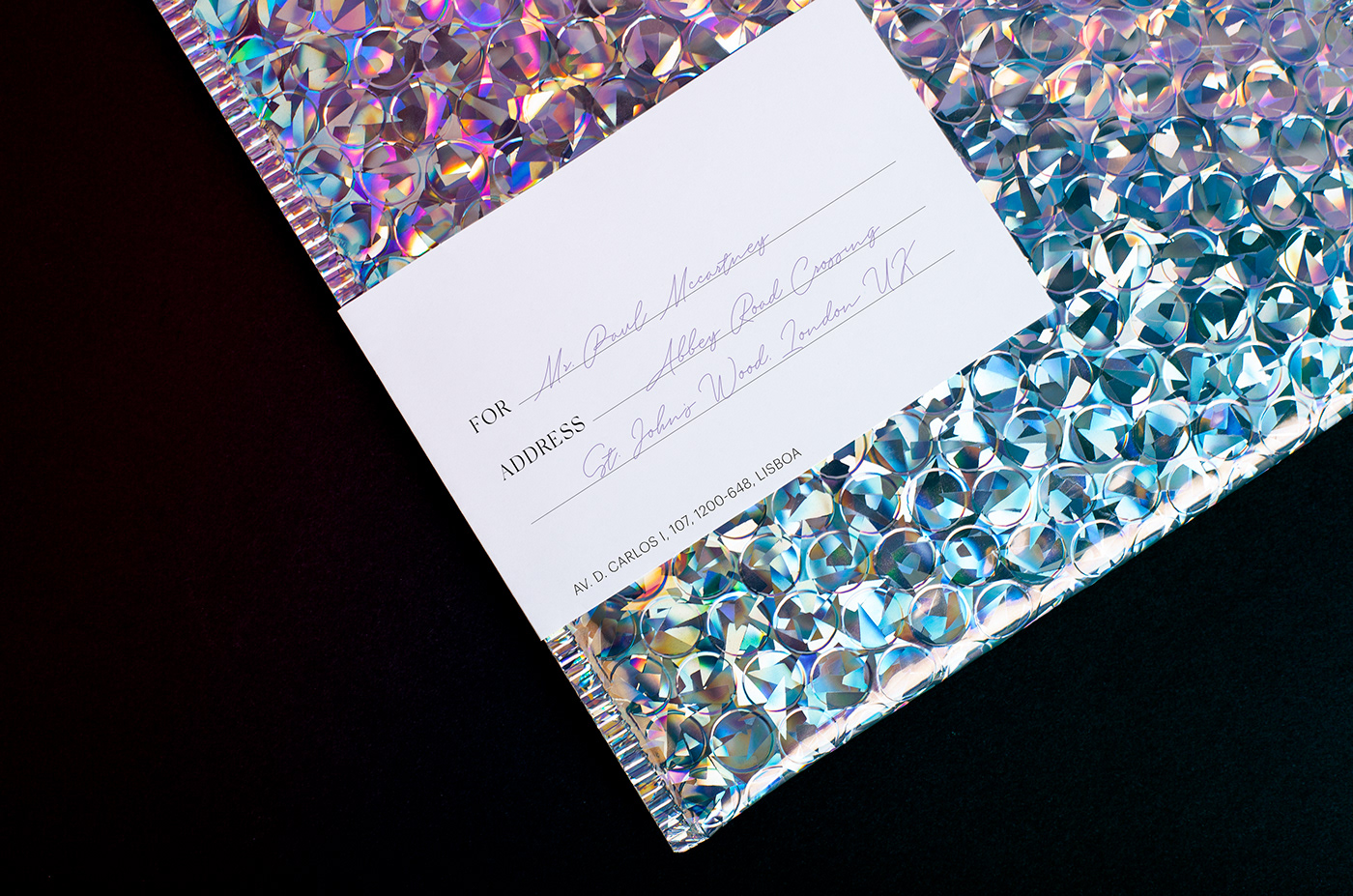 beco   personal branding identity holographic Stationery studio