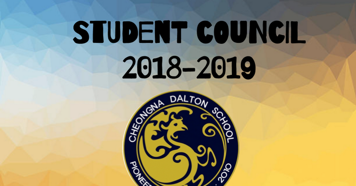 Student Council Introduction 2018-19 