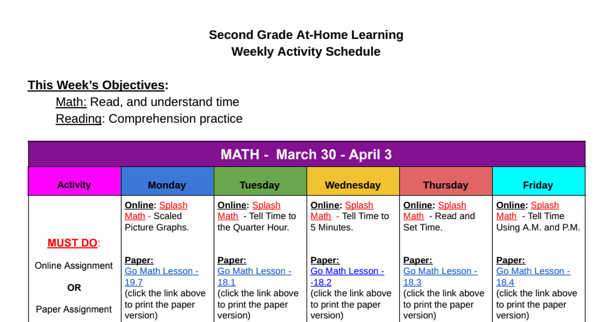 Second Grade At-Home Learning Week 2 - Google Docs.pdf