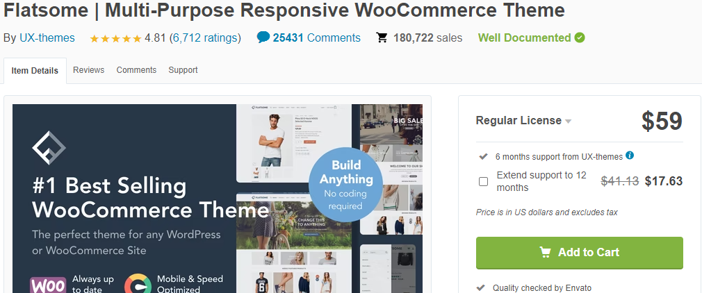 Ecommerce Theme WordPress: Flatsome Theme