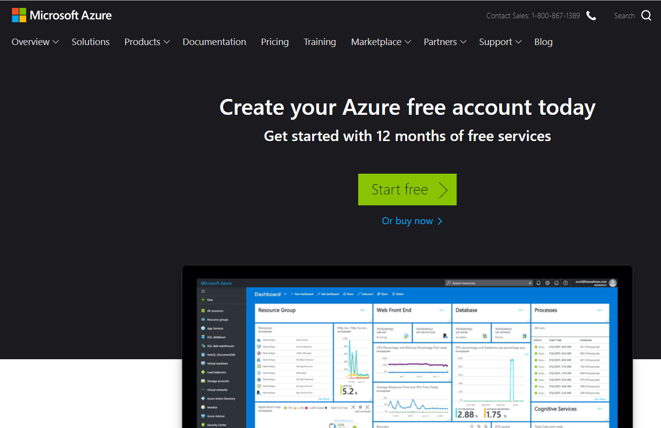 Azure Page