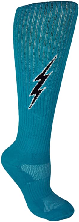 MOXY Socks Knee-High Lightning Electric Insane Bolt Deadlift Socks