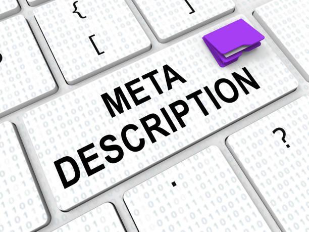 Meta Description Website Seo Source 3d Rendering Meta Description Website Seo Source 3d Rendering Shows Data Coding To Optimize Search Indexing meta desription stock pictures, royalty-free photos & images