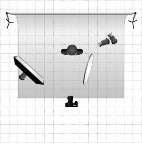 esquema 3 de iluminacion para fotografia de moda