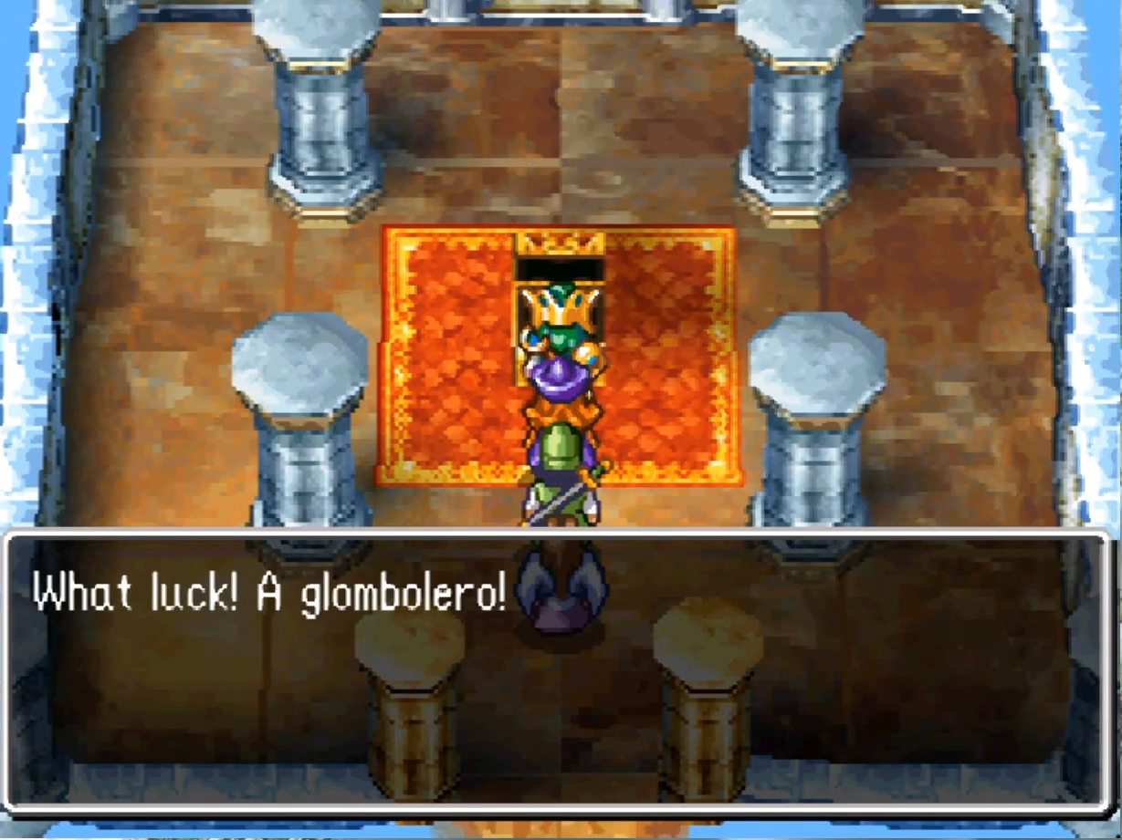 Where to find the Glombolero in Dragon Quest IV