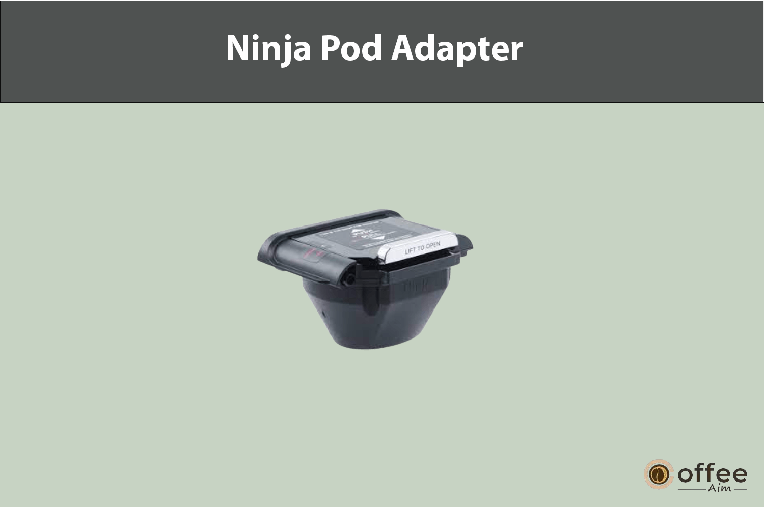 This image illustrates the Ninja Pod Adapter, a key component of the Ninja DualBrew Pro Specialty Coffee System, as featured in the article "How to Use the Ninja DualBrew Pro Specialty Coffee System: Compatible with K-Cup Pods and 12-Cup Drip Coffee Brewing?."