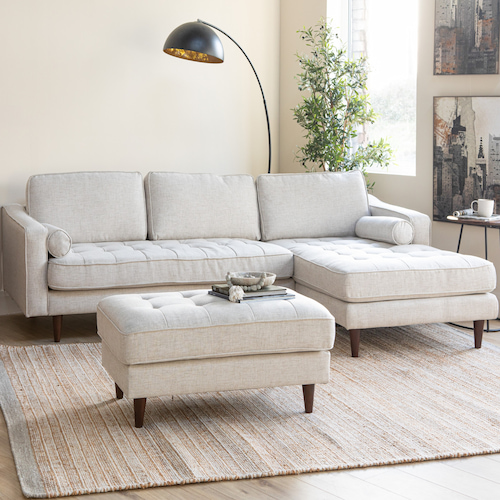 Genoa Large Footstool from EZ Living Furniture.