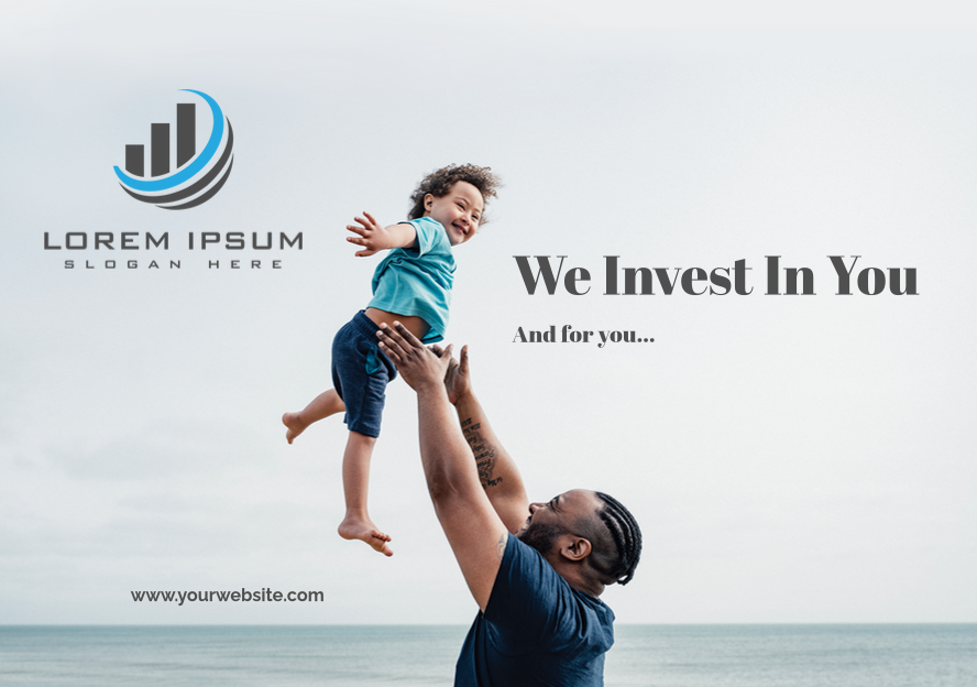 Credit union postcard template 4