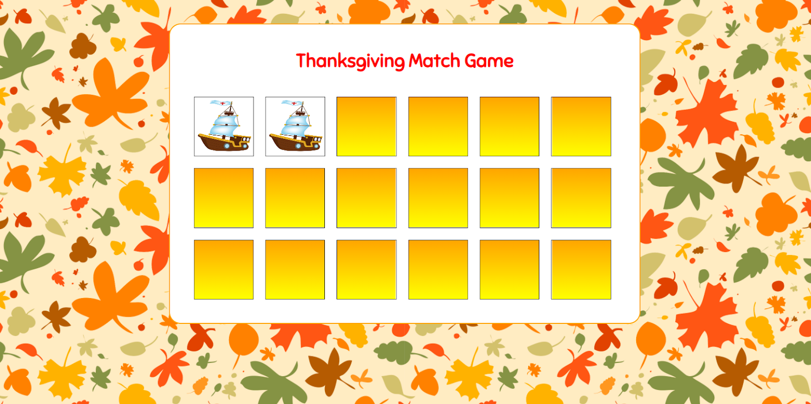 Thanksgiving Coding Activity - Step 8