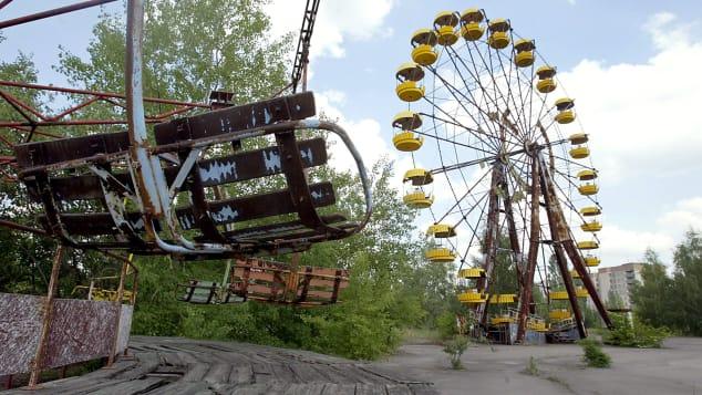 สวนสนุกเชอร์โนบิล Pripyat ยูเครน