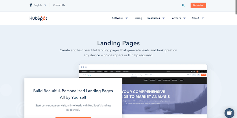 HubSpot Landing Pages