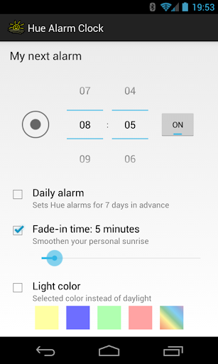 Hue Alarm Clock apk