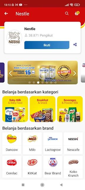 official store nestle di alfagift