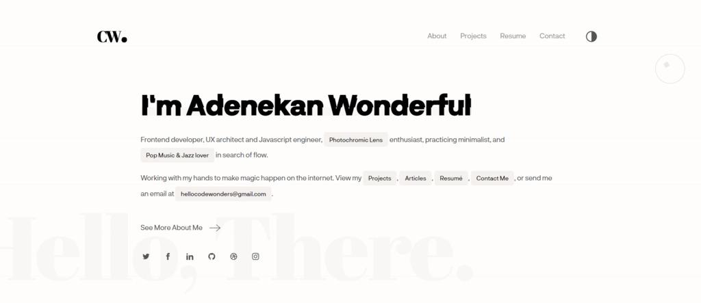 Portfolio de Adenekan Wonderful