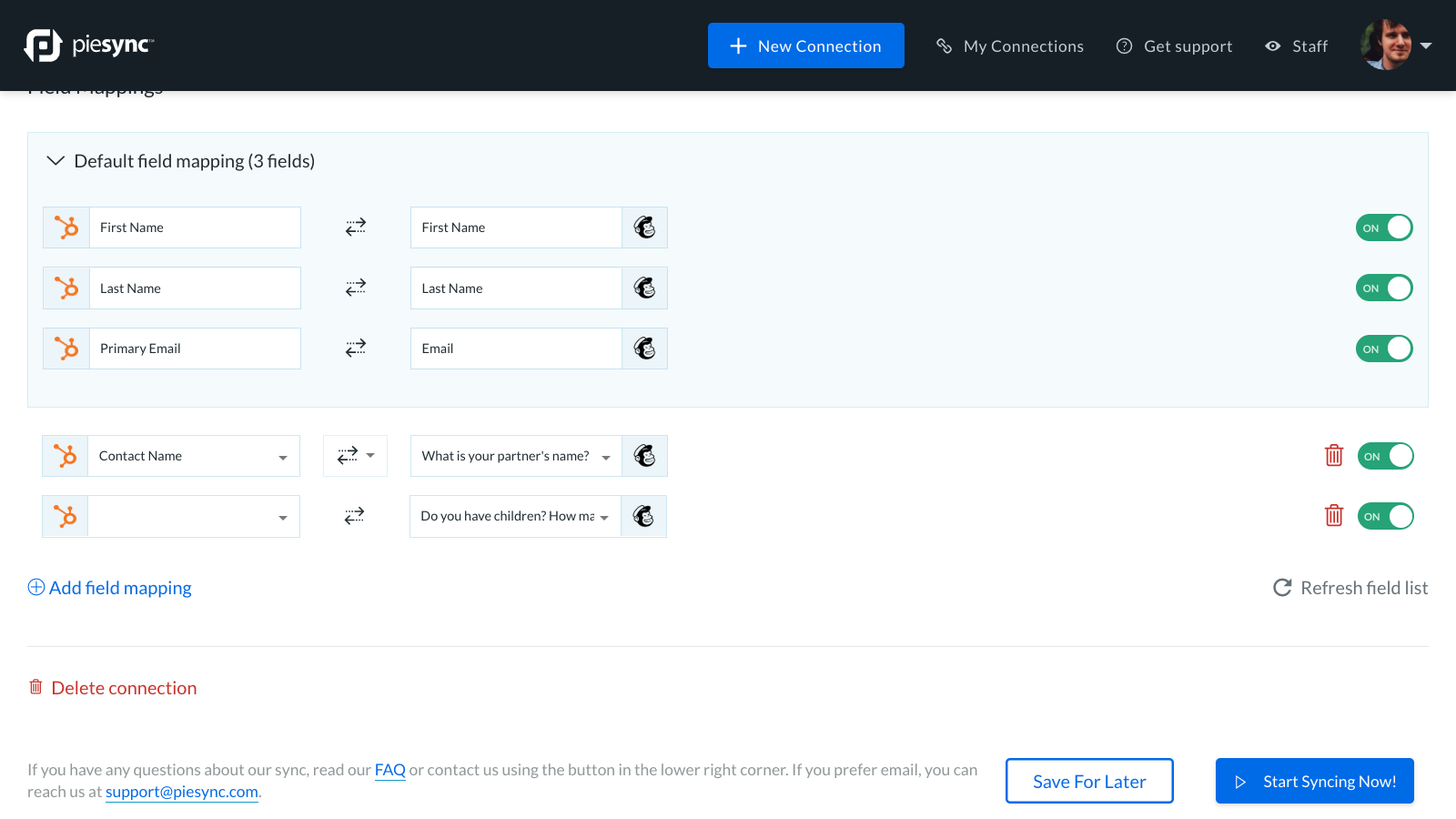 Piesync Integrations