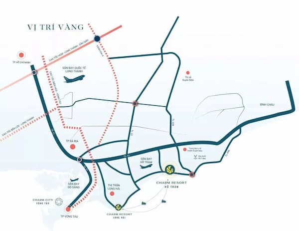 Dự án Charm Resort Hồ Tràm sở hữu tiềm năng lớn từ vị trí