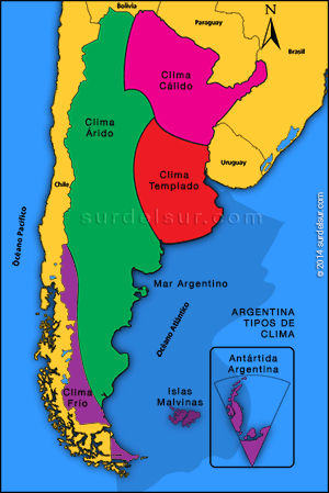 Mapa de Variedad de Climas de Argentina | Tipos de clima, Clima, Mapa de  argentina