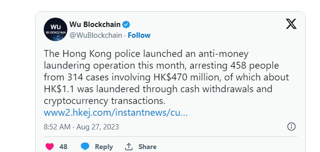 В Гонконге арестованы сотни человек за мошенничество с криптовалютами