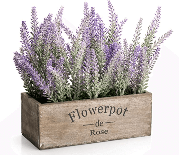 spring decorations artificial flower potted lavender plant