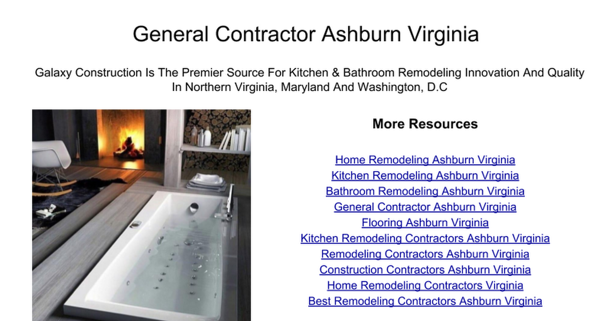 Home Remodeling Ashburn Virginia