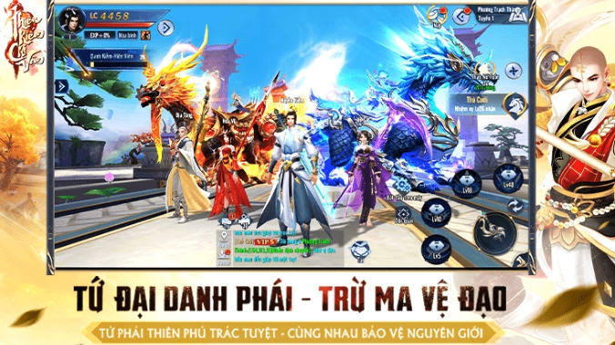 Tứ đại môn phái của game Thiên Kiếm Chi Vân