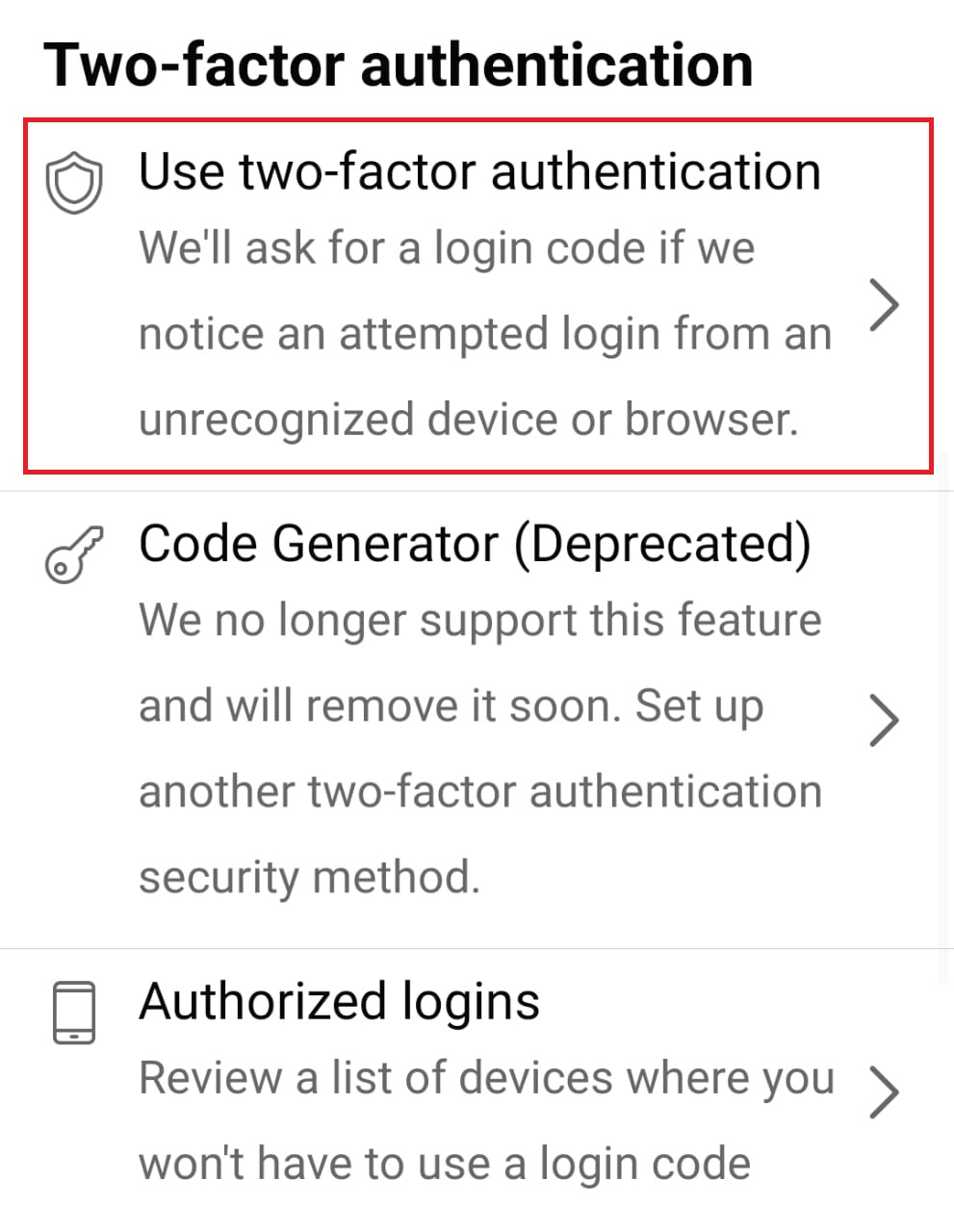 bypass Facebook two factor authentication