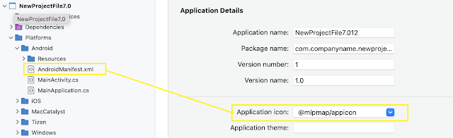 Platform specific configuration for MAUI App icon