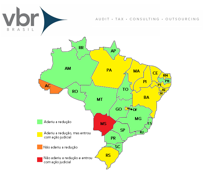 Mapa do Brasil com destaques