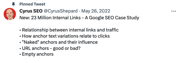 twitter account about seo - Cyrus Shepard