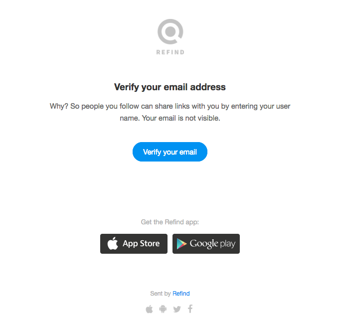 "Verify your email address" confirm your email