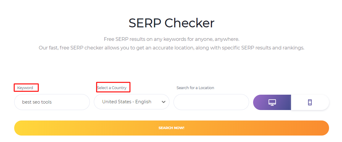 SERP checker