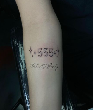 555 Star Tattoo
