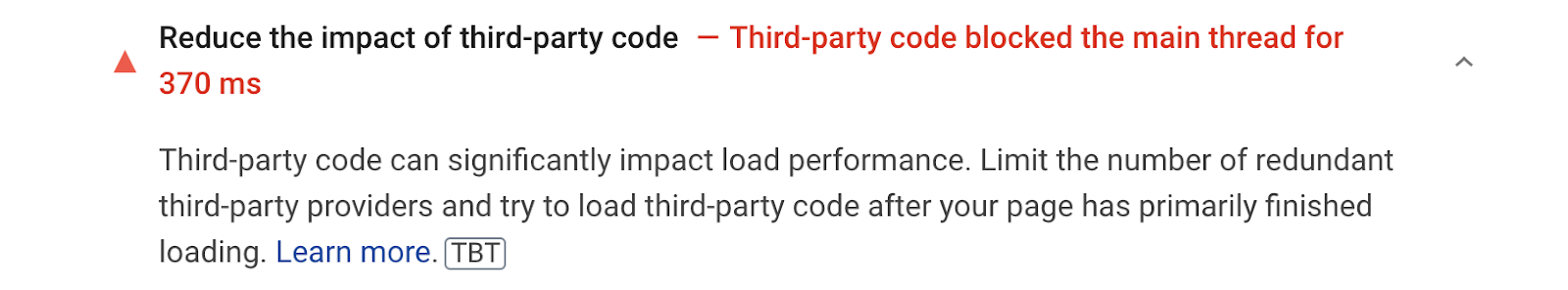 how to reduce impact of third party code