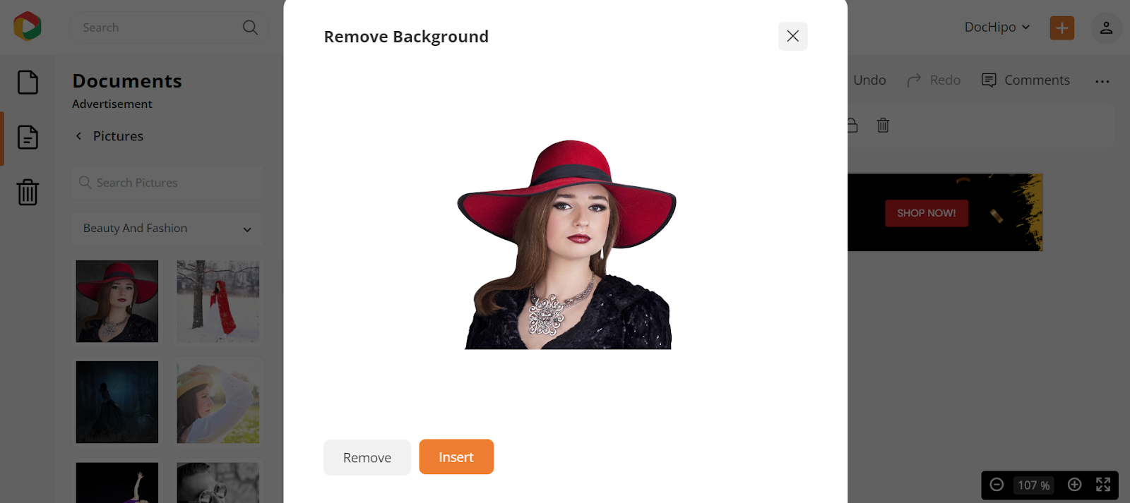 remove picture background