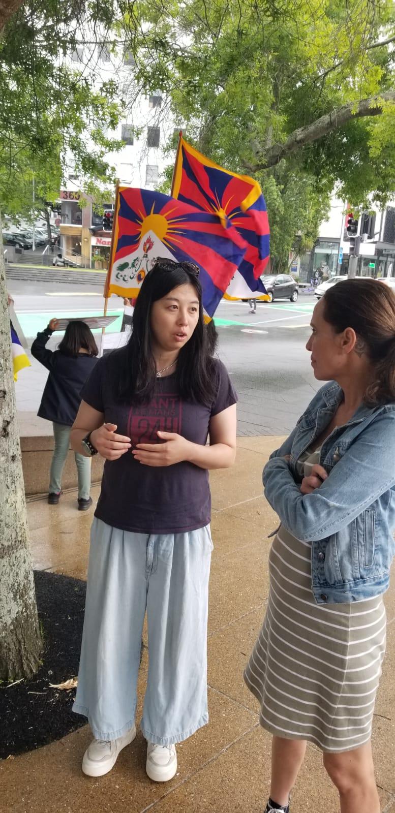 国际人权日新西兰价值联盟声援白纸革命（多图）袁音供稿