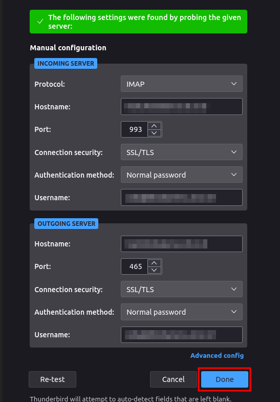 Cara Setting SMTP Thunderbird