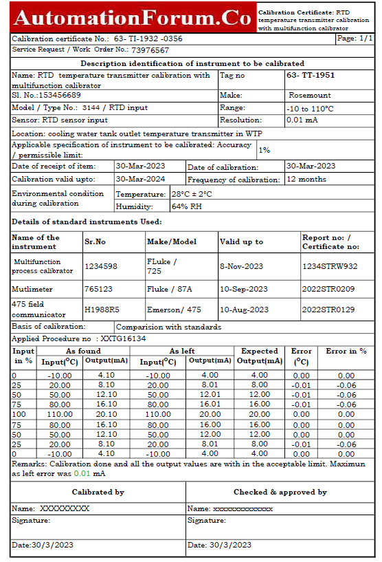 How to Calibrate RTD transmitter? 4