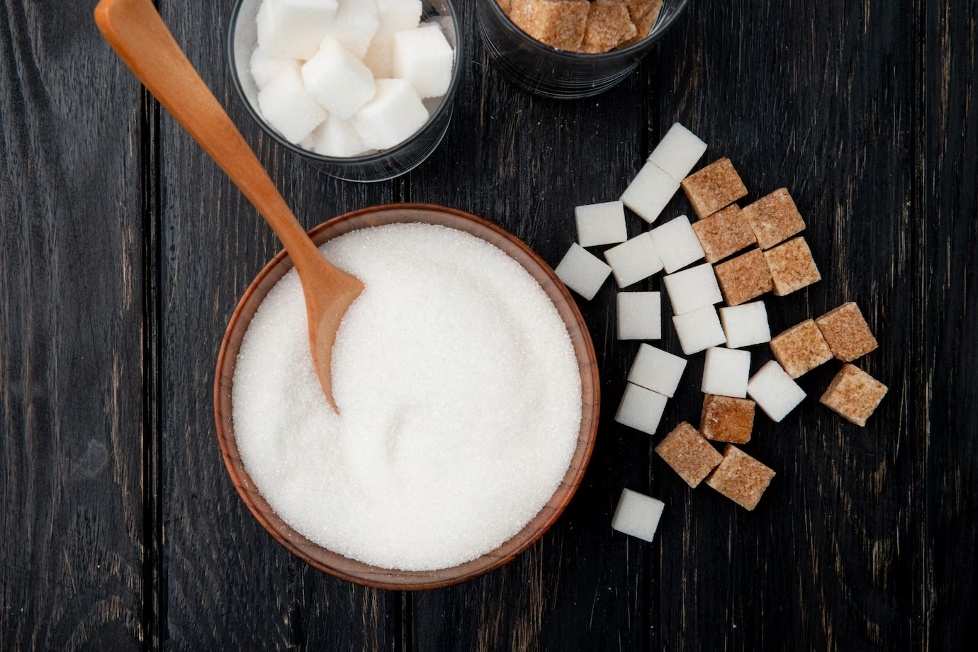 Sugar in a bowl