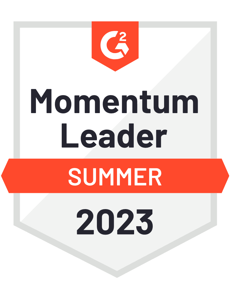 G2 Summer '23 Momentum Leader Badge
