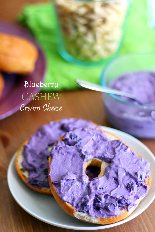 Blueberry Cashew Cream Cheese from dontmissdairy.com