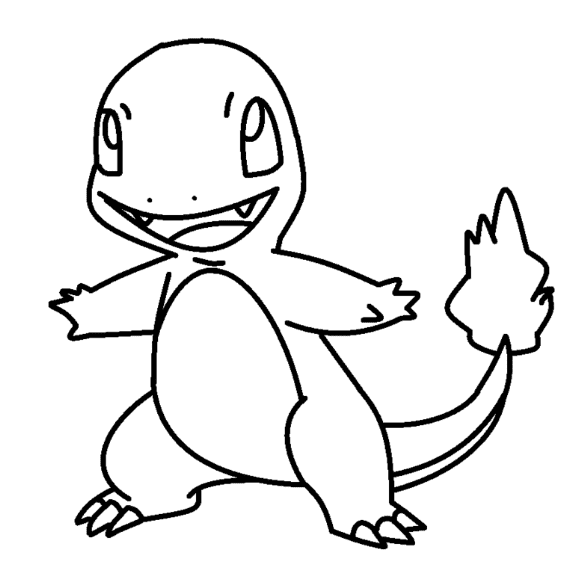 Charmander coloring pages