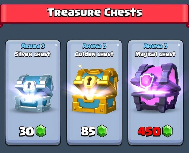 treasure chests in clash royale