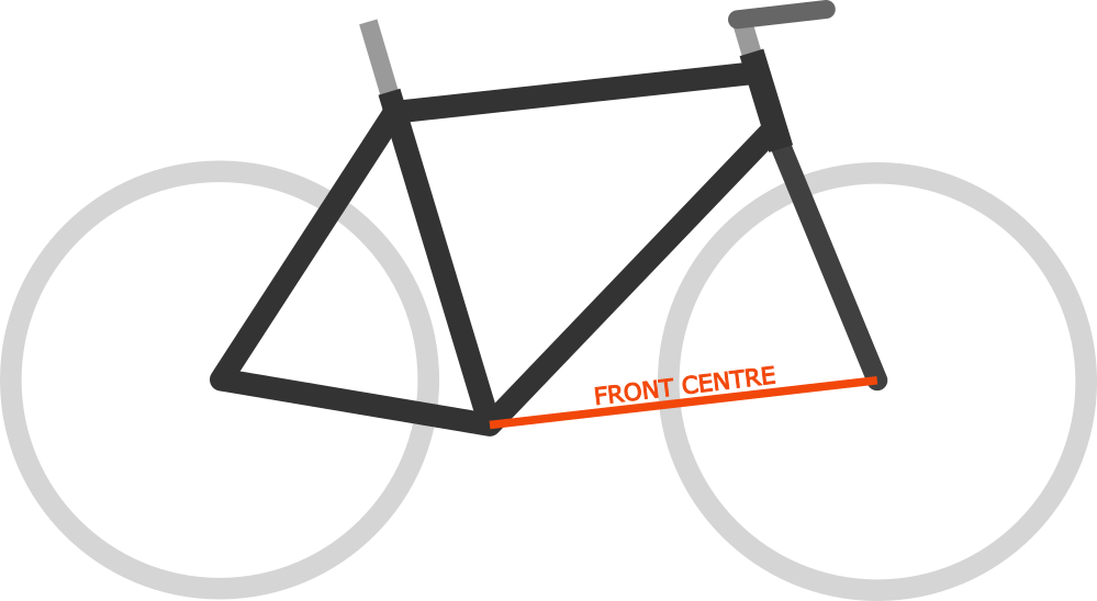 Bicycle front centre measurement