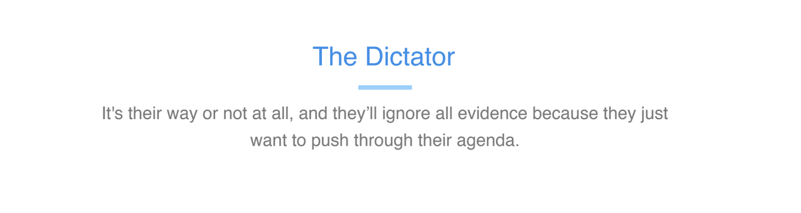 The Dictator definition