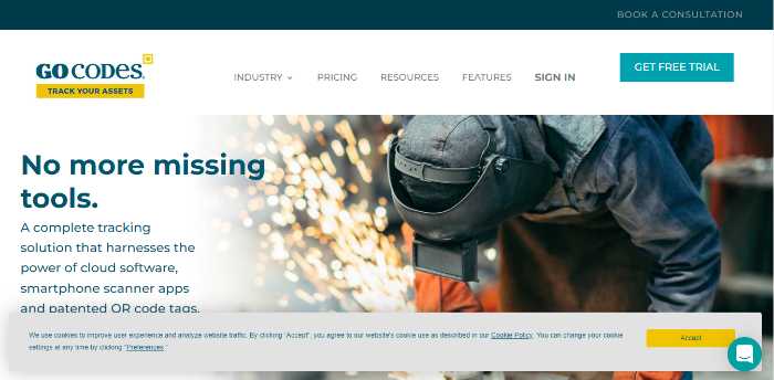 Gocode landing page 