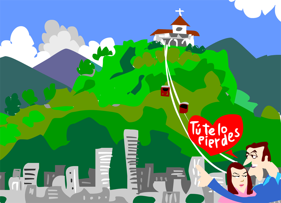 Bogota animada - TRANCÃ“N VÃA A MONSERRATE